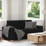 Black fabric Loveseat sofa, 140 cm. by , Sofas - Ref: Foro24-4105080, Price: 223,25 €, Discount: %