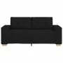 Black fabric Loveseat sofa, 140 cm. by , Sofas - Ref: Foro24-4105080, Price: 223,25 €, Discount: %