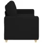 Black fabric Loveseat sofa, 140 cm. by , Sofas - Ref: Foro24-4105080, Price: 223,25 €, Discount: %