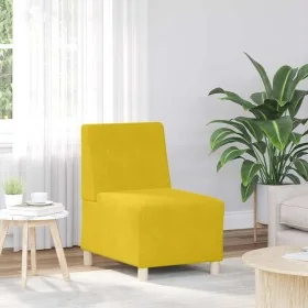 Sillón de terciopelo amarillo 55 cm de , Sofás - Ref: Foro24-4108486, Precio: 118,71 €, Descuento: %