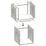 Anthracite firewood holder 40x40x40 cm Cold rolled steel by , Firewood bags and holders - Ref: Foro24-864245, Price: 48,98 €,...