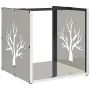 Leñero de acero inoxidable 40x40x40 cm de , Bolsas y soportes de leña - Ref: Foro24-864247, Precio: 56,46 €, Descuento: %