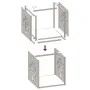 Leñero de acero inoxidable 40x40x40 cm de , Bolsas y soportes de leña - Ref: Foro24-864247, Precio: 56,46 €, Descuento: %