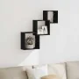 Estante cubos pared madera ingeniería roble negro 68x15x68 cm de , Estantes y estanterías - Ref: Foro24-862410, Precio: 32,88...