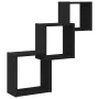 Estante cubos pared madera ingeniería roble negro 68x15x68 cm de , Estantes y estanterías - Ref: Foro24-862410, Precio: 32,88...