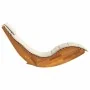 Rocking sun lounger with solid acacia wood cushion. by , Loungers - Ref: Foro24-4103882, Price: 147,57 €, Discount: %