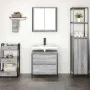 Set de muebles de baño 2 pzas madera contrachapada gris sonoma de , Muebles de baño - Ref: Foro24-3328367, Precio: 124,93 €, ...