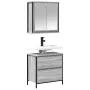 Bathroom furniture set 2 pieces gray Sonoma plywood by , Bathroom furniture - Ref: Foro24-3328367, Price: 124,93 €, Discount: %