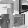 Bathroom furniture set 2 pieces gray Sonoma plywood by , Bathroom furniture - Ref: Foro24-3328367, Price: 124,93 €, Discount: %