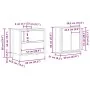 Bathroom furniture set 2 pieces gray Sonoma plywood by , Bathroom furniture - Ref: Foro24-3328367, Price: 124,93 €, Discount: %