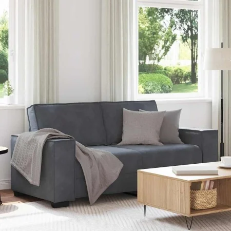 Zweiplätziges Samtsofa in dunkelgrau, 140 cm. von , Sofas - Ref: Foro24-4105021, Preis: 219,75 €, Rabatt: %