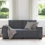 Dark gray velvet 2-seater sofa, 140 cm by , Sofas - Ref: Foro24-4105021, Price: 219,75 €, Discount: %
