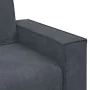 Dark gray velvet 2-seater sofa, 140 cm by , Sofas - Ref: Foro24-4105021, Price: 219,75 €, Discount: %