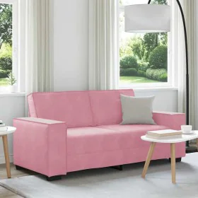 2-seater pink velvet sofa 140 cm by , Sofas - Ref: Foro24-4105023, Price: 235,62 €, Discount: %