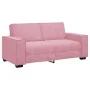 Zweiplätziges Sofa aus rosa Samtstoff, 140 cm. von , Sofas - Ref: Foro24-4105023, Preis: 235,62 €, Rabatt: %