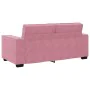 Zweiplätziges Sofa aus rosa Samtstoff, 140 cm. von , Sofas - Ref: Foro24-4105023, Preis: 235,62 €, Rabatt: %