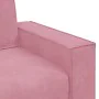 Zweiplätziges Sofa aus rosa Samtstoff, 140 cm. von , Sofas - Ref: Foro24-4105023, Preis: 235,62 €, Rabatt: %