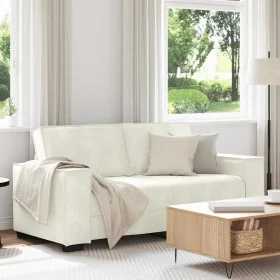2-seater cream velvet sofa, 140 cm by , Sofas - Ref: Foro24-4105028, Price: 237,61 €, Discount: %