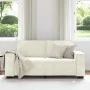 Zweisitzer-Sofa aus cremefarbenem Samt, 140 cm. von , Sofas - Ref: Foro24-4105028, Preis: 237,61 €, Rabatt: %