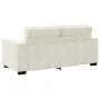 2-seater cream velvet sofa, 140 cm by , Sofas - Ref: Foro24-4105028, Price: 237,61 €, Discount: %