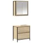 Bathroom furniture set 2 pieces plywood Sonoma oak by , Bathroom furniture - Ref: Foro24-3328365, Price: 121,34 €, Discount: %