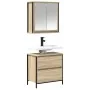 Badezimmermöbel-Set, 2-teilig, aus Sperrholz in Eichenholzoptik Sonoma. von , Badezimmermöbel - Ref: Foro24-3328365, Preis: 1...