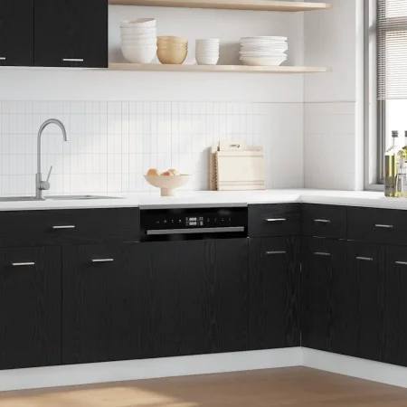 Schwarzes Eichenholz-Panel für Geschirrspüler, 60x1,5x67 cm. von , Küchenschränke - Ref: Foro24-863151, Preis: 33,98 €, Rabat...