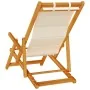 Faltbarer Strandstuhl mit Armlehnen in Creme von , Gartenstühle - Ref: Foro24-4108067, Preis: 85,38 €, Rabatt: %