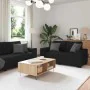 2-piece sofa set with black fabric cushions by , Sofas - Ref: Foro24-3324733, Price: 466,16 €, Discount: %