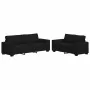 2-piece sofa set with black fabric cushions by , Sofas - Ref: Foro24-3324733, Price: 466,16 €, Discount: %
