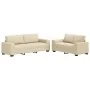 Sofa set with 2 cream fabric cushions by , Sofas - Ref: Foro24-3324738, Price: 466,16 €, Discount: %