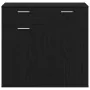 Aparador de madera contrachapada roble negro 80x36x75 cm de , Aparadores - Ref: Foro24-862010, Precio: 98,03 €, Descuento: %