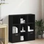 Librería de roble negro 98x29x97,5 cm Madera de ingeniería by , Bookcases and shelves - Ref: Foro24-862471, Price: 108,08 €, ...
