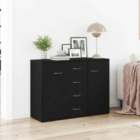 Aparador de madera de roble negro 88x30x64 cm von , Sideboards - Ref: Foro24-862446, Preis: 119,35 €, Rabatt: %