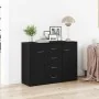 Aparador de madera de roble negro 88x30x64 cm de , Aparadores - Ref: Foro24-862446, Precio: 119,31 €, Descuento: %