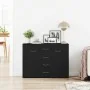 Aparador de madera de roble negro 88x30x64 cm de , Aparadores - Ref: Foro24-862446, Precio: 119,31 €, Descuento: %