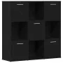 Librería de roble negro 90x28x90 cm Madera de ingeniería by , Bookcases and shelves - Ref: Foro24-862503, Price: 109,15 €, Di...