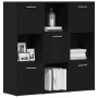 Librería de roble negro 90x28x90 cm Madera de ingeniería by , Bookcases and shelves - Ref: Foro24-862503, Price: 109,15 €, Di...