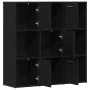 Librería de roble negro 90x28x90 cm Madera de ingeniería by , Bookcases and shelves - Ref: Foro24-862503, Price: 109,15 €, Di...