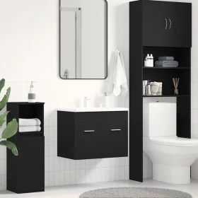 Mueble de baño para lavabo de roble negro 60x38,5x46 cm von , Badezimmermöbel - Ref: Foro24-862025, Preis: 51,98 €, Rabatt: %