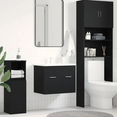 Mueble de baño para lavabo de roble negro 60x38,5x46 cm von , Badezimmermöbel - Ref: Foro24-862025, Preis: 51,97 €, Rabatt: %
