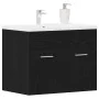 Mueble de baño para lavabo de roble negro 60x38,5x46 cm von , Badezimmermöbel - Ref: Foro24-862025, Preis: 51,97 €, Rabatt: %