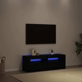 TV-Möbel mit LED-Lichtern, Schwarz-Eiche, 120x35x40 cm. von , TV-Möbel - Ref: Foro24-862031, Preis: 82,10 €, Rabatt: %