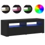 TV-Möbel mit LED-Lichtern, Schwarz-Eiche, 120x35x40 cm. von , TV-Möbel - Ref: Foro24-862031, Preis: 82,10 €, Rabatt: %