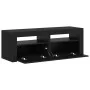 TV-Möbel mit LED-Lichtern, Schwarz-Eiche, 120x35x40 cm. von , TV-Möbel - Ref: Foro24-862031, Preis: 82,10 €, Rabatt: %