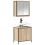 Set de muebles de baño 2 pzas madera contrachapada roble Sonoma de , Muebles de baño - Ref: Foro24-3328390, Precio: 114,74 €,...