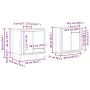 Set de muebles de baño 2 pzas madera contrachapada roble Sonoma de , Muebles de baño - Ref: Foro24-3328390, Precio: 114,74 €,...