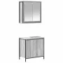 Badezimmermöbel-Set, 2-teilig, aus grauer Sonoma-Sperrholz-Möbelplatte. von , Badezimmermöbel - Ref: Foro24-3328392, Preis: 1...