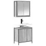 Badezimmermöbel-Set, 2-teilig, aus grauer Sonoma-Sperrholz-Möbelplatte. von , Badezimmermöbel - Ref: Foro24-3328392, Preis: 1...