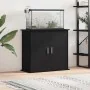 Black oak wood aquarium stand 81x36x73 cm by , Aquarium supports - Ref: Foro24-862155, Price: 93,71 €, Discount: %